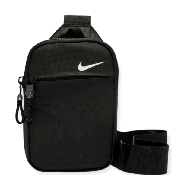 Nike Sportswear Essential Crossbody Waist Bag Fanny Pack Belt Festival Black - Picture 2 of 6